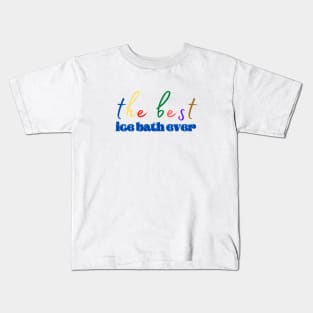 ice bath rainbow Kids T-Shirt